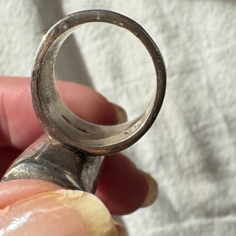 Bold Red Carnelian Rectangular Ring - image 6